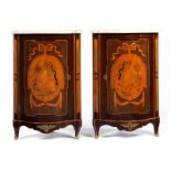 Pair of Transition encoignures, stamped ''Pierre Macret'',  1727 - 1796Height: 91 cm. Width: 43