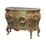 Rare, Italian commode a porteHeight: 83 cm. Width: ca. 117 cm. Depth: 44,5 cm. Venice, ca. 1760.