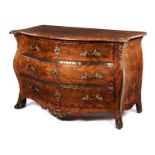 Baroque commodeHeight: 82 cm. Width: 125 cm. Depth: ca. 57 cm. 18th century. Softwood structure with