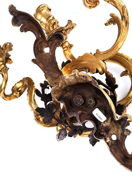 Rococo-style wall appliquéHeight: ca. 50 cm. Gilt-bronze. Minor signs of age-related wear. - Image 4 of 6