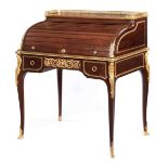 Elegant cylinder bureau by Paul SormaniHeight: 108 cm. Width: 98 cm. Depth: 64 cm. Signed ''P