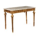 Elegant Louis XVI console tableHeight: 85 cm. Width: 116 cm. Depth: 58 cm. France, 18th century.