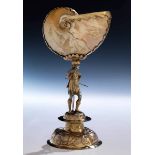 Augsburg nautilus trophyHeight: ca. 28.5 cm. Weight: 571 g. Foot rim hallmarked: Augsburg city mark,