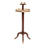 Fine, stepped Louis XVI guéridon with candle holderHeight: 108 cm. Paris, 18th century. Mahogany