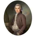 French Portraitist of the late 18th centuryHALF-PORTRAIT OF A YOUNG MAN, CA. 1780 Oil on canvas.