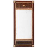 Classicistic mirror107.5 x 48 cm. North German, first half of the 19th century. Softwood structure