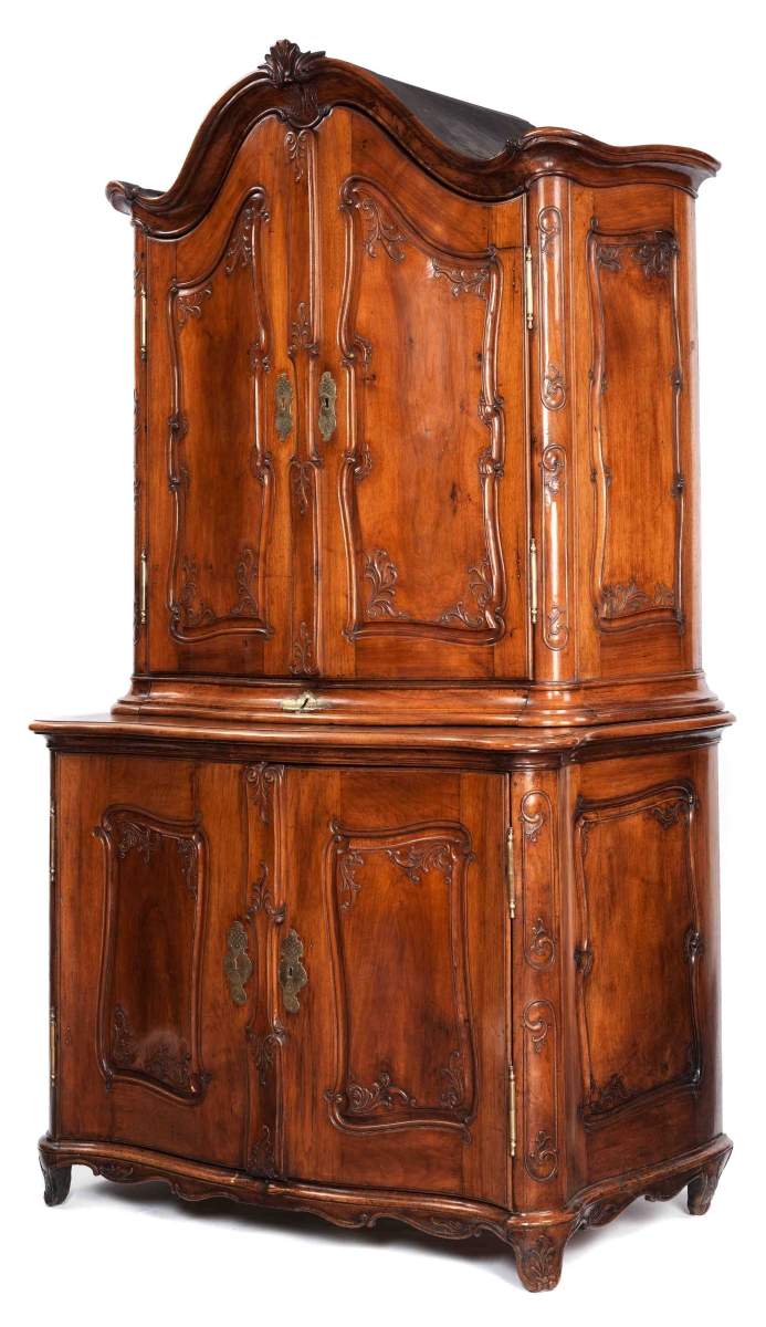 Baroque cabinetHeight: 223 cm. Width: 130 cm. Depth: 72.5 cm. Rhineland, second half of the 18th - Image 4 of 4