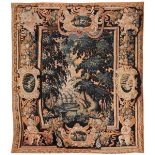 Brussels tapestry with landscape scenery depictionHeight: 318 cm. Width: 277 cm. Brussels, 17th