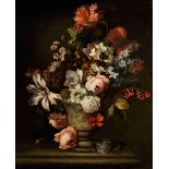 Jean-Baptiste Monnoyer,1636 Lille - 1699 London VASE WITH FLOWERS Oil on canvas. 76 x 62 cm.