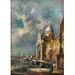 19th century painter in the style of Francesco Guardi,1712 - 1793 VENICE VEDUTA Oil on canvas. 41