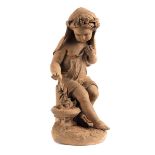 Late 18th century French sculptorTERRACOTTA SCULPTURE OF A CHILD Height: 49 cm. France, end of the