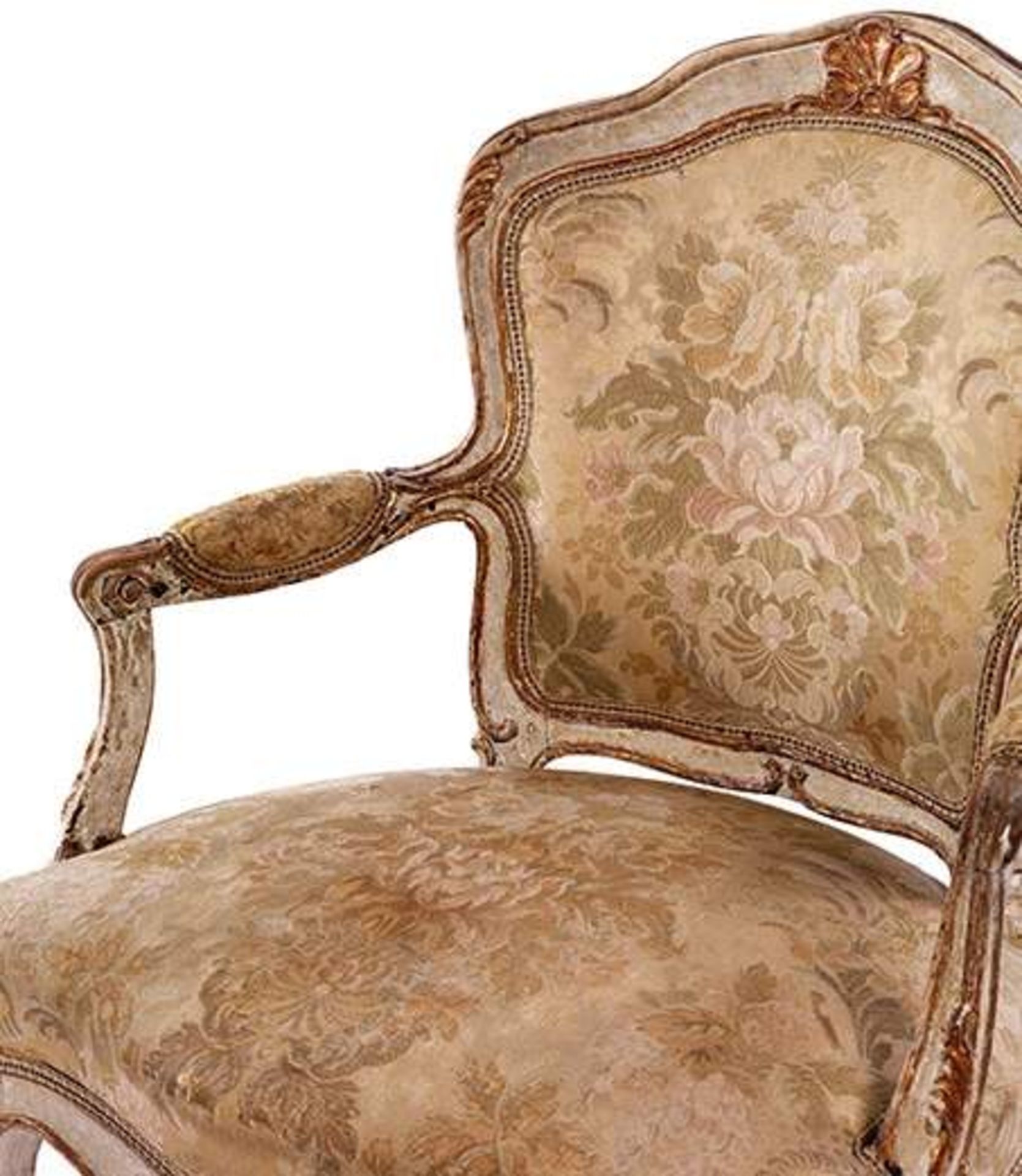 Pair of small armchairsHeight: 87 cm. Width: ca. 67 cm. Depth: ca. 50 cm. France, 18th century. - Bild 2 aus 5