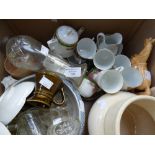 Nursery china part tea sets, glass inclu