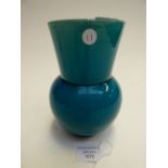 A Qing turquoise vase