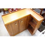 A teak corner unit