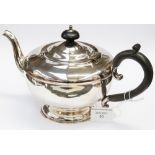 A George III style silver teapot, Birmin