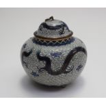 An Oriental Cloisonné lidded ginger gar,