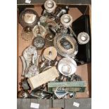 A quantity of plated wares, etc