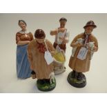 Four Royal Doulton figures - Shepherds;