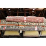 Three various woollen rugs, of various d