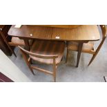 A late 1970s breakfast table and four ch