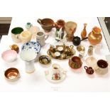 A large collection of miniature vessels