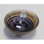 A hardstone bowl, Blue John or Fluorspar