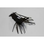 An iron lobster articulated Edo period