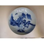 A Chinese 19th century blue and white di