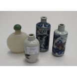 Four Chinese snuff bottles