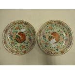 A pair of 19th century Chinese famille r