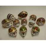 A collection of Royal Crown Derby hedgeh