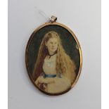 A 19th Century portrait miniature of a y