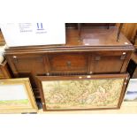 A 1920's oak sideboard, fitted with two