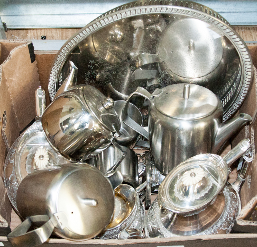 An early 20th Century silver plated tea
