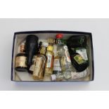 A collection of alcoholic miniatures, in