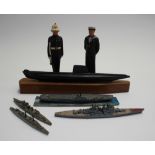 A Mercantor cast metal HMS ship models b