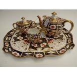 A Royal Crown Derby Imari 2451 four piec