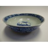 A Chinese blue and white large bowl, pro