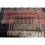 A Pakistani wool rug, in the Turkoman de