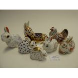 Royal Crown Derby Paperweights - Rabbit;