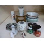 A small collection of Oriental ceramics,