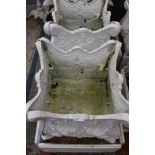 A pair of late Victorian square cast iro