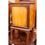 A 19th century Chippendale style mahogany side cabinet