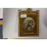 A painted ivory miniature, 'Reddition d'Ulm', of Austrian General MACK surrendering his army of 33,