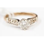 **RE-OFFER MAY 150/200**A ladies engagement ring with flawed diamond