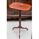 An early 19th century mahogany tripod table