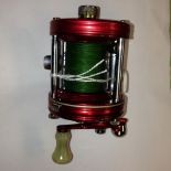 ABU AMBASSADEUR 6000 fishing reel in leather case with spanner, spares, oil, instructions