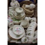 A collection of various ceramics, including Aynsley, Alfred Meakin, various others, including