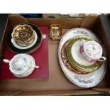 Royal Crown Derby pattern 1128 Old Imari, various pin tray shapes (6) two sucres, Minton and Royal